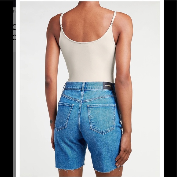 EXPRESS Body Contour Scoop Neck Thong Bodysuit NWT - Picture 3 of 10